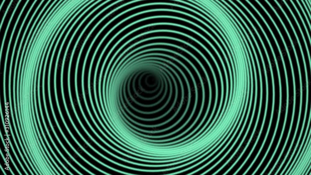 Abstract retro swirl. Hypnosis twirl 3d animation. Hypnosis concept. Retro design with 80s teal color. Background animation Abstract retro swirl. Hypnosis twirl 3d animation. Hypnosis concept. Retro design with 80s teal color. Background animation