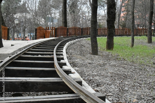 railway in forest