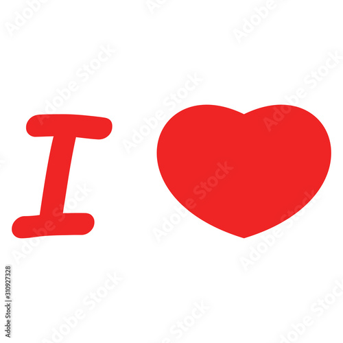 I love. Red letter I and re...