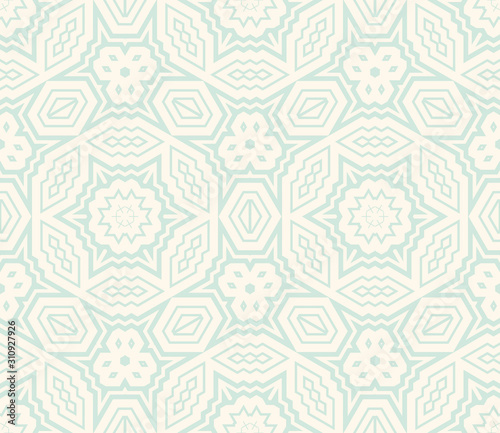 Abstract thin line seamless pattern. Linear ornamental geometric background. Wrapping paper. Vector illustration.             