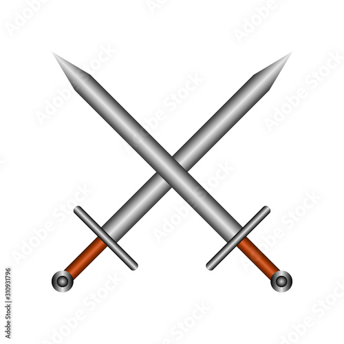 Crossed swords icon.