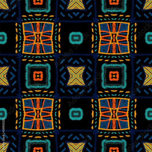 Marine Arabic Carpet. Crimson Chevron Vector Seamless Pattern. African Tribal Psychedelic Texture. Dip African Repeat Texture. Abstract Chevron Japan.
