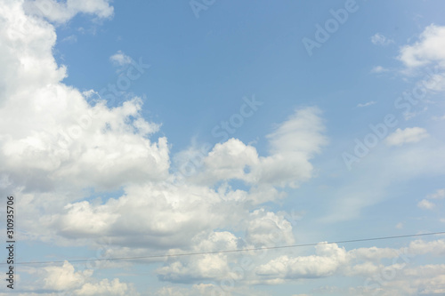 Beautiful sky  Thick clouds. Cover for the background. Substrate