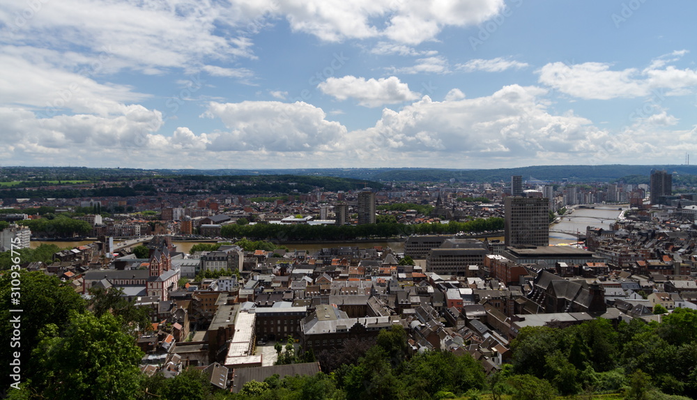 Very nice view of the city of Liege in Belgium