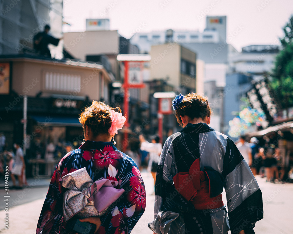 Fototapeta premium Japanese kimonos