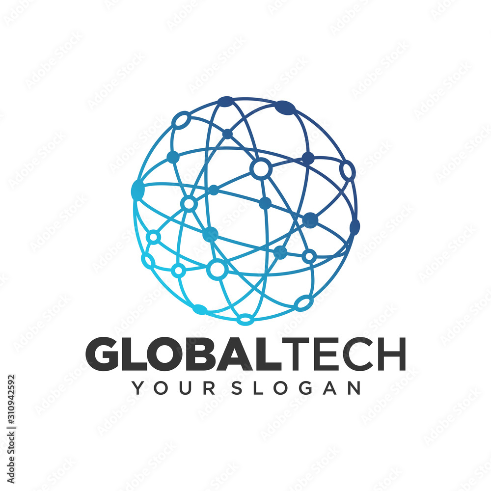 Global Tech Logo Design Template Global Tech Logo Design Template