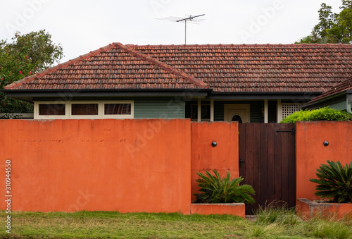 aesthetic orange wall infant of house