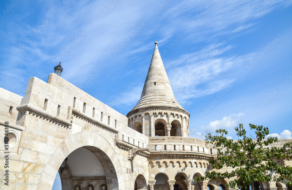 Fisherman's Bastion in Budapest. Hungary 