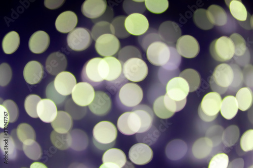 Abstract christmas background with blur bokeh effect