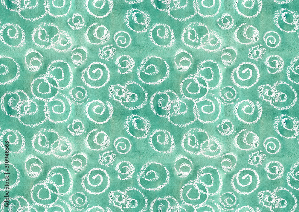 Blue swirls pattern