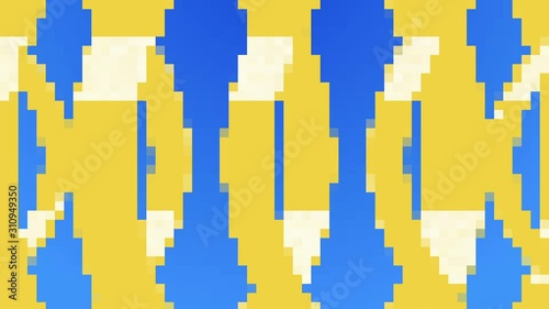 Retro 8-Bit Video Game background. Seamless looped