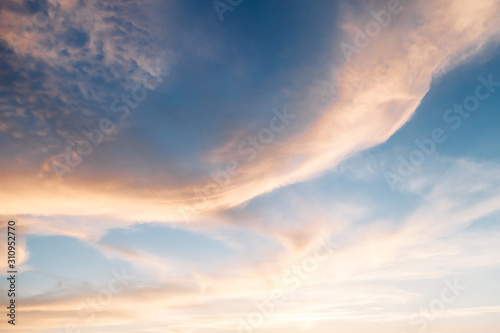 blue sky with clouds