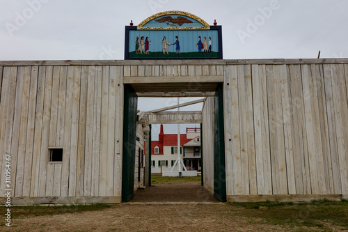Foto MAY 21 2019, FORT UNION, N DAKOTA, USA - Fort Union Trading Post near confluence
