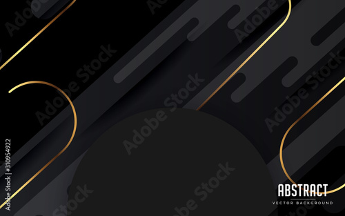 abstract background geometric black and grey color modern design