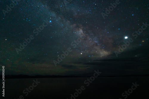 Milky way over Yellowstone national park © maislam