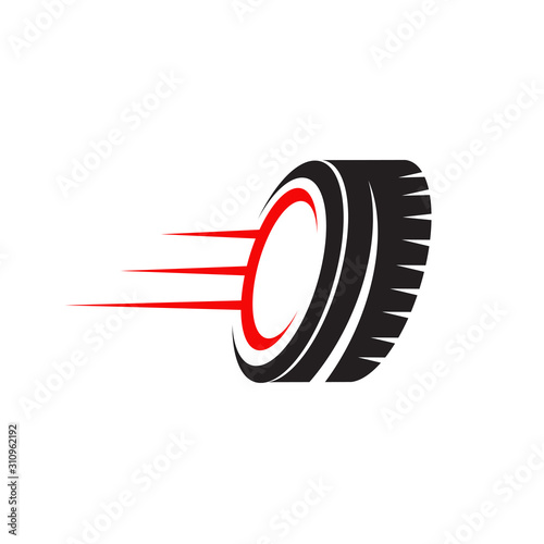Tyre icon logo design vector template