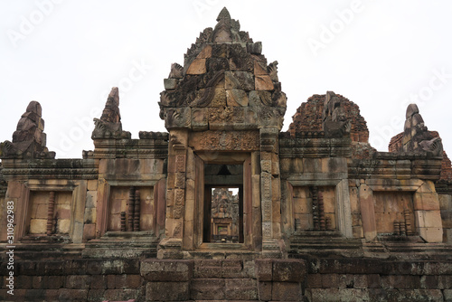 Buriram Thailand-December 8  2019   Prasat Muang Tam in Buriram  Thailand