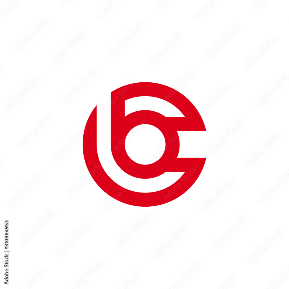 BC letter logo design circle BC letter logo design circle