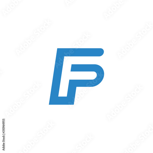 FP letter logo design
