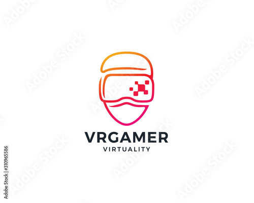 Virtual game logo design