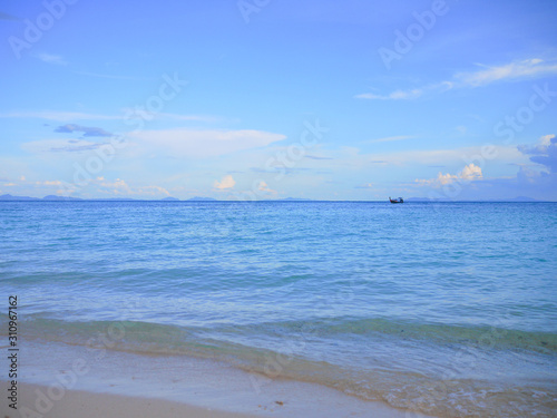 Sea sand and sky natural view at PP Island © warawut