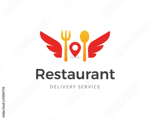 Food delivery logo