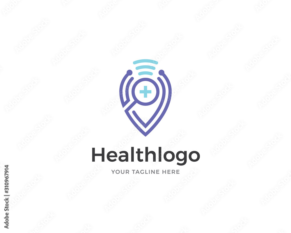 Health point logo design