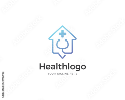Health house logo design