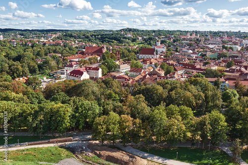 The Aerial View of Vilnius, Lithuania