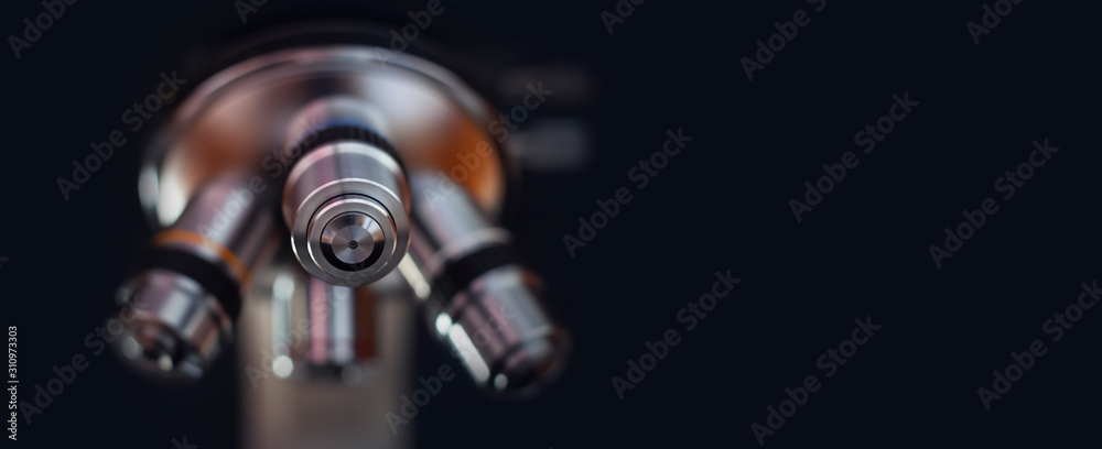 Microscope on a white background. Scientific and laboratory equipment. Microscope on a white background. Scientific and laboratory equipment.