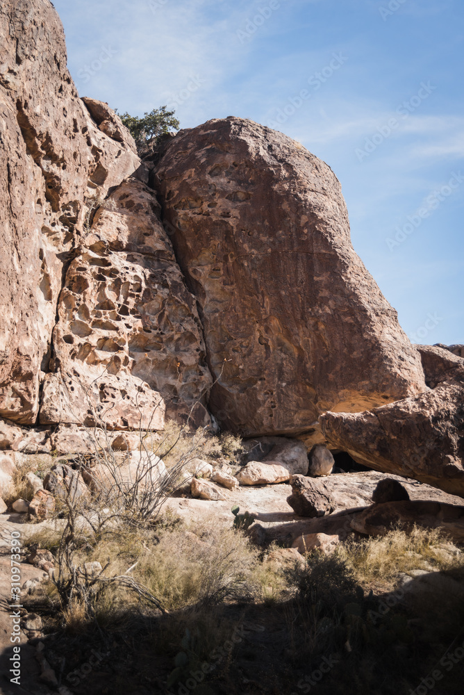 Landscape at Hueco Tanks in El Paso, Texas. Landscape at Hueco Tanks in El Paso, Texas.