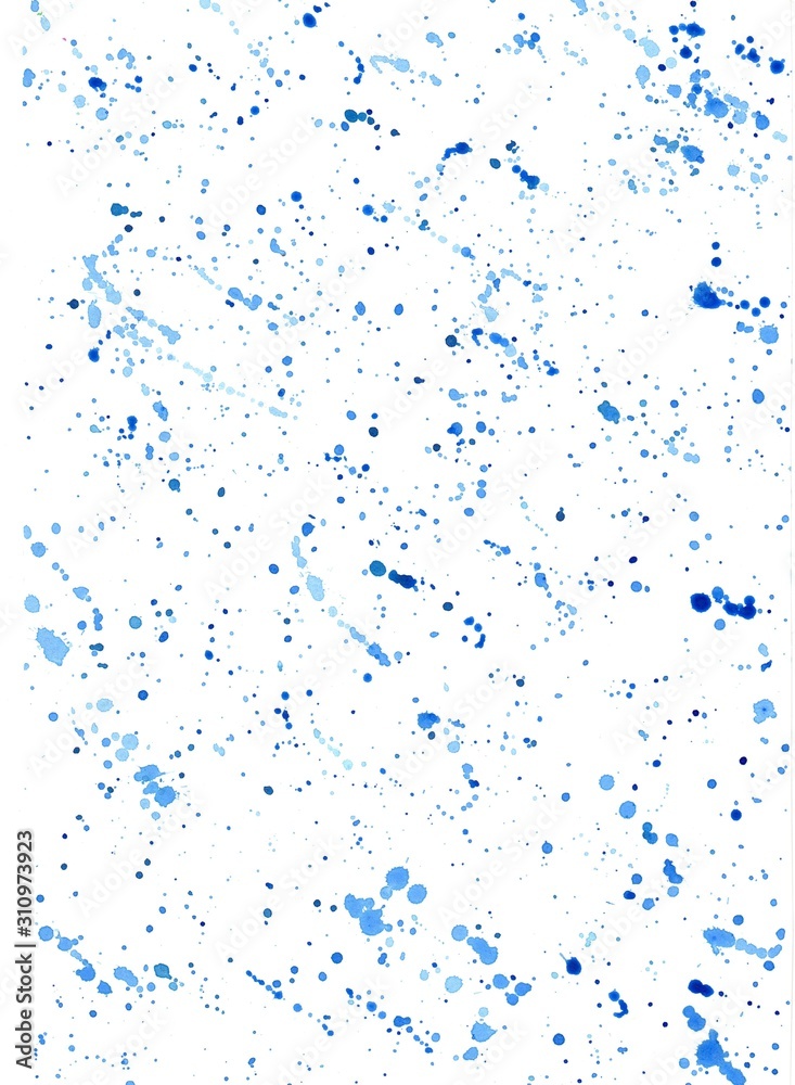 Abstract blue background with small dots and spots like marble drawn by watercolor paints. Hand paint texture painted with brush and ink. Great basic of print, badge, party invitation, banner, tag. Abstract blue background with small dots and spots like marble drawn by watercolor paints. Hand paint texture painted with brush and ink. Great basic of print, badge, party invitation, banner, tag.