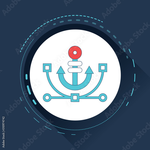 Anchor text concept. Vector illustration