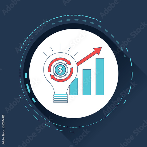 Marketing solutions creative icon.