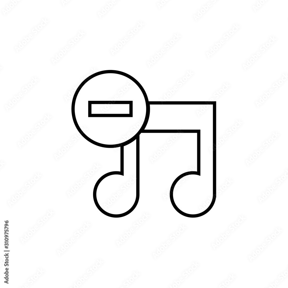 remove music icon vector illustration for website and design icon remove music icon vector illustration for website and design icon