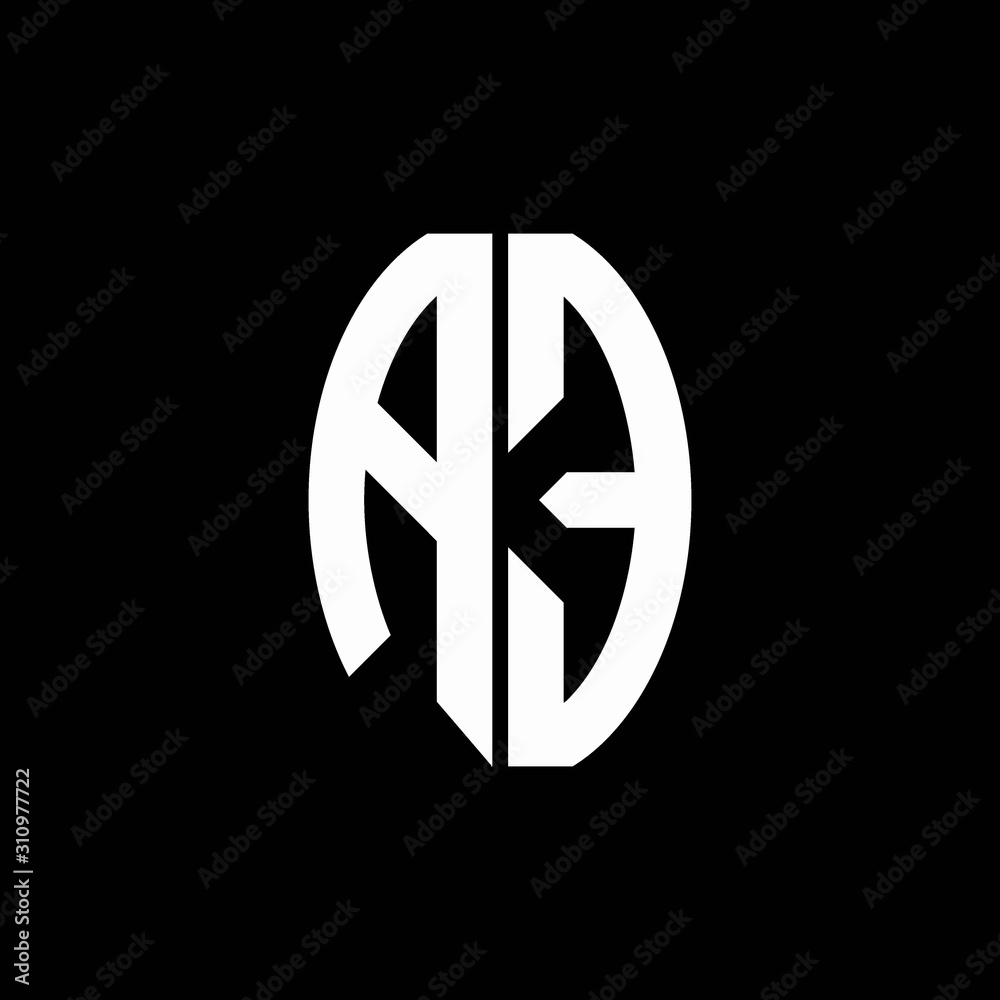 AE logo monogram designs template isolated on black background Stock ...