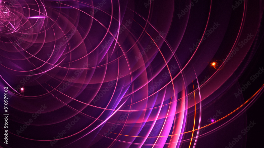3D rendering abstract red fractal light background 3D rendering abstract red fractal light background