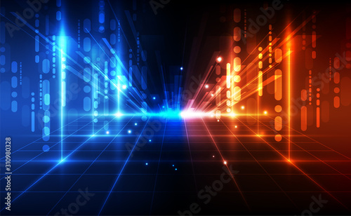 vector digital speed technology concept, abstract background