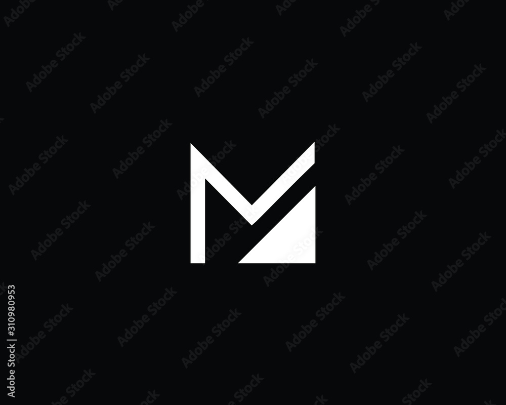 Creative and Minimalist Letter MA Logo Design Icon, Editable in Vector Format in Black and White Color Creative and Minimalist Letter MA Logo Design Icon, Editable in Vector Format in Black and White Color