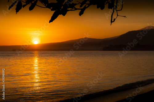 Sunset on Paradise Island Beach