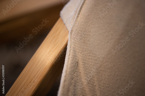 Close up of different kinds of Scandinavian design like chairs, tables, textures, textiles. Modern style furniture.