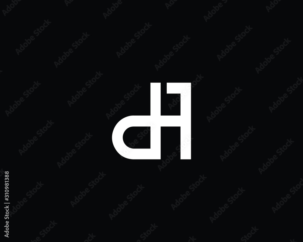 Creative and Minimalist Letter DF Logo Design Icon, Editable in Vector Format in Black and White Color Creative and Minimalist Letter DF Logo Design Icon, Editable in Vector Format in Black and White Color