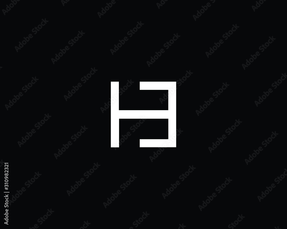 Creative and Minimalist Letter HE Logo Design Icon, Editable in Vector Format in Black and White Color Creative and Minimalist Letter HE Logo Design Icon, Editable in Vector Format in Black and White Color