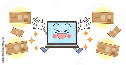 パソコン キャラクター プログラミング オンラインスクール イラスト