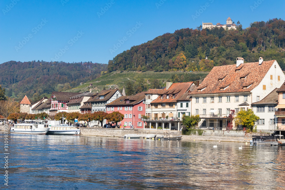 Naklejka premium Stein am Rhein town in Switzerland