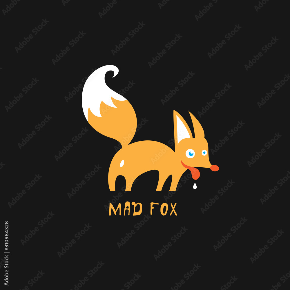 Obraz premium Mad fox logo