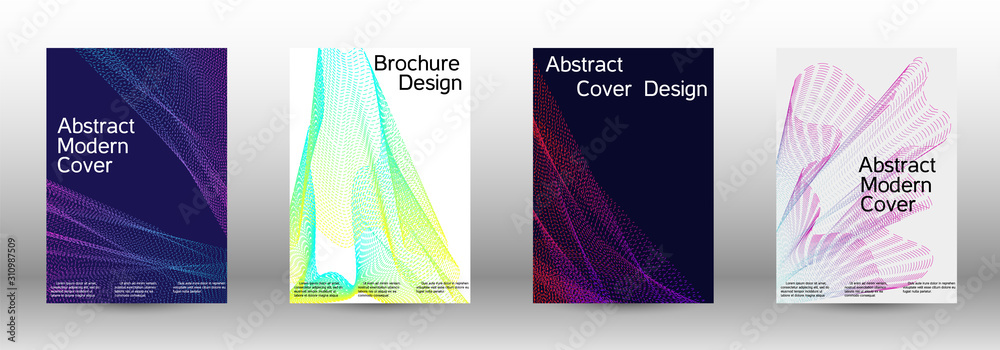 Cover design template set 