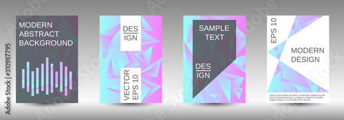 A set of modern abstract covers.