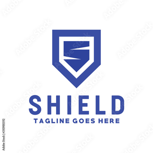 Letter S For Shield Logo Design Company And Business