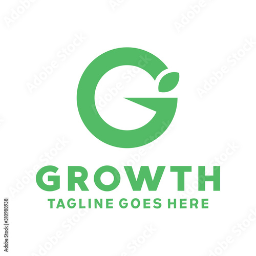 Letter G For Growth Logo Design Company And Business